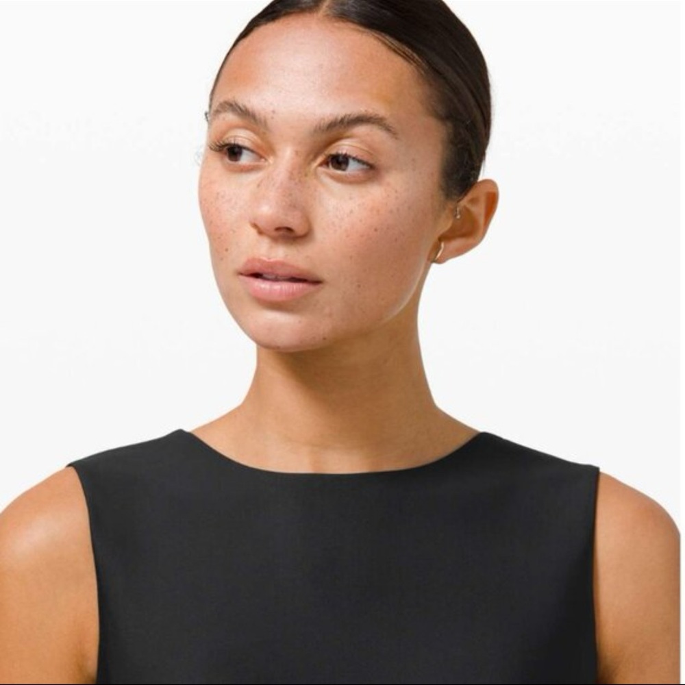 Lululemon Black Waterside High-neck one-piece swimsuit medium bum coverage 8 - Picture 5 of 10